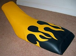 Honda TRX250R TRX 250R Seat Cover Fits For 1986 To 1989 Yellow Flame Seat Cover - £31.31 GBP