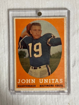 1958 Topps Football John Unitas #22 Baltimore Colts - $29.70