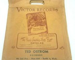 VICTOR RECORDS Printed Paper Bag 78 RPM Ted Ostrom Records Seattle WA 91... - £10.13 GBP