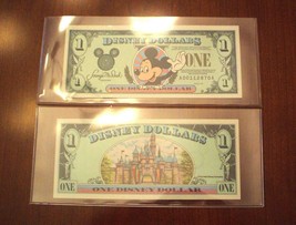 1996 Disney Dollar - $1. - Mint Condition - In Holder - Mickey Series &quot;A&quot; - $34.95