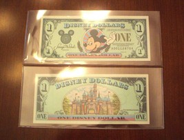 1996 Disney Dollar - $1. - Mint Condition - In Holder - Mickey Series &quot;A&quot; - £27.85 GBP