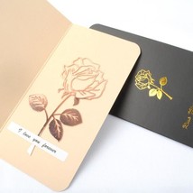 Rose Gold Metal Bookmark Set, 2 Pc Flower Page Marker, Cute Rose Book Mark For M - £15.18 GBP