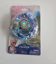 Disney Frozen Elsa Light Up Blue Bead Bracelet Fun Beautiful - $7.91