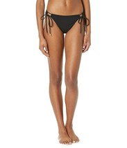 Robin Piccone Aubrey Side Tie Bottoms Color Black Size SM (US 4-6) - £25.88 GBP