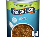 Progresso Vegetable Classics, Lentil Canned Soup, 19 oz., Case Of 6 - $18.00