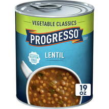 Progresso Vegetable Classics, Lentil Canned Soup, 19 oz., Case Of 6 - $18.00