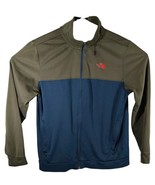 The North Face Track Jacket Mens Large Green Navy Blue Full Zip - $34.65