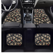 Universal 4PCS JDM Sakura Black Fish Fabric Floor Mats interior carpets - £32.05 GBP