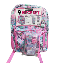 Confetti UNICORN 9 piece Set Backpack With Clear Pouch School Accessories NWT - $16.35