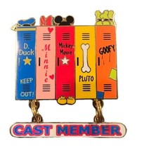 OLD Disney pin WDW Cast Member Locker Dangle Mickey Minnie Pluto Goofy D... - $37.39