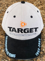 Vtg TARGET SAWS &amp; BLADES Hat-Grey-Embroidered-Celebrating 50 Years-2002 - £18.66 GBP