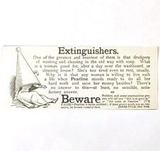 Pearline Detergent Soap 1897 Advertisement Victorian Hygiene Extinguish ... - $386.56 MXN