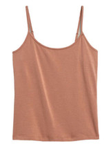 HUE Womens Adjustable Slider Straps Essential Camisole Color Nude Size L... - $44.55