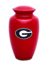 University of Georgia Red 210 Cubic Inches Large/Adult Cremation Urn for Ashes - £207.07 GBP