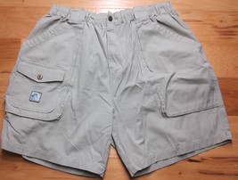 ISLAND SPORT &quot;KEY LARGO&quot; Beige Cargo Shorts Men&#39;s 2XL (XXL) Pleated Front - $20.00