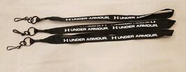 Lot of 3 Under Armour Lanyard Strap Badge ID Holder Keychain Black - $232.01 MXN