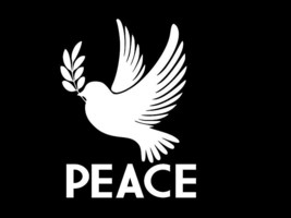 Dove Peace Anti War Symbol Vinyl Decal Car Truck Wall Sticker Choose Size Color - $2.76+