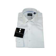 Men's Shirt Christopher Lena PROPER 100% Cotton Wrinkle Free p720ttsr white Slim image 6