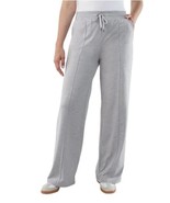 Kirkland Signature Sweatpants Womens Light Gray Active Pockets Moisture ... - $50.24 CAD
