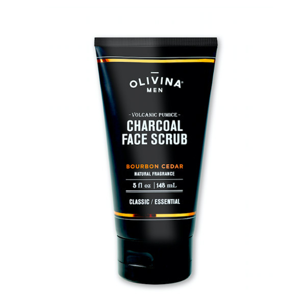 Olivina Men Charcoal Face Scrub with Volcanic Pumice 5oz - $20.00