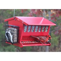 Bird Feeder Heritage Farms Seeds &#39;N More Bird Feeder Red Large - £41.20 GBP