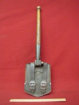 Vintage 1966 German Military Folding Trench Pick Shovel W/ Leather Sheath - £39.13 GBP