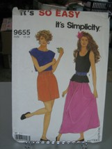 Simplicity 9655 Misses Pullover Tops, Skirt &amp; Shorts Pattern - Size 10 Bust 30.5 - £7.96 GBP