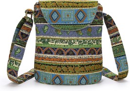 Women&#39;s Retro Small Size Canvas Shoulder Bag Hippie Boho Crossbody Handbag - $33.79