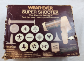 Vintage Wear-Ever 70123 Super Shooter Electric Food Gun Cookie Press COM... - $34.60