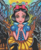 counted Cross stitch pattern Snow white stained 192*236  stitches BN2217 - £3.11 GBP