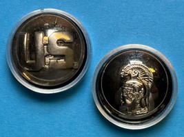 1946-1962, WOMENS ARMY CORPS, COLLAR DISKS, TYPE IIIB, ENLISTED, SILVER,... - $21.02 CAD
