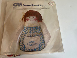 Columbia Minerva Crewel Idea Tooth Fairy Vintage new sealed 1977 Erica Wilson - $21.77