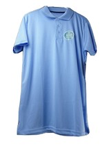 Harvic Shirt Men&#39;s Medium Short Sleeve Golf Polo Shirt Lt Blue  NWT - £11.16 GBP