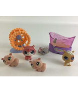 Littlest Pet Shop Bobblehead Figures Mouse Gerbil Hamster Wheel Lot Hasb... - $37.57
