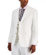 Tayion Collection Acontour Men&#39;s Cotton Blend Suit Separate Jacket in Wh... - £62.75 GBP