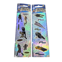 2 Packages Sandylion Holographic Star Wars 2002 Stickers Nos Sealed Lucasfilm - $27.55