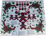 Cotton Quilt Fabric Christmas Plaid Appliques Cranston Print  35&quot;x44&quot; Co... - $7.93