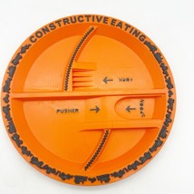 Constructive Eating Construction Zone Divided Orange Plastic Plate Only - $14.99
