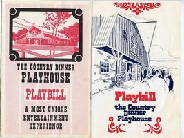 3 Country Dinner Playhouse Playbills Dallas Texas 1970&#39;s - £18.69 GBP