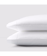 Sferra Matteo White King Pillowcases Pair 100% Cotton Sateen 300TC Italy... - €65,05 EUR