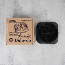 Duluvop Black Slow Feeder Pet Bowl for Dogs and Cats Anti-Gulping Design - $8.99