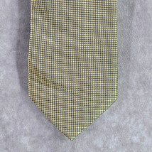 Nautica Yellow Gold Blue Foulard Geometric Executive 100% Silk Men&#39;s Neck Tie - £34.78 GBP