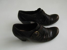 Women&#39;s Bare Traps &quot;Tamra&quot; Chocolate Brown Leather Ankle Boots Size 8.5M - £9.25 GBP