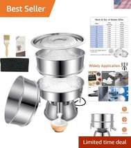 Automatic Sieve Shaker Vibrating Machine,, 110V Stainless Steel Sieve Sh... - $254.81