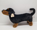 Aurora Plush Dachshund Weiner Dog Black Brown Realistic Large Stuffed An... - £51.30 GBP