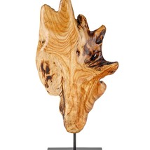 THY COLLECTIBLES Irregular Handcarved Root Wood Sculture, Wood Tabletop Abstract - £24.13 GBP+