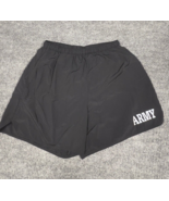 ARMY Nylon Athletic Shorts Men 28x5 Black Lined Drawstring Inside Pocket... - $14.75