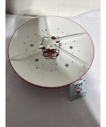 Sanrio Hello Kitty Christmas Candy Cane Snowflakes Dinner Plates 10.5” S... - $1,020.70 MXN
