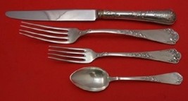 German 800 Silver Art Nouveau Sterling Dinner Size Place Setting(s) 4pc - £212.65 GBP