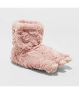 Cat &amp; Jack Pink Toddler Girls Fiala Dinosaur Foot Slippers XL 11/12 - £18.47 GBP